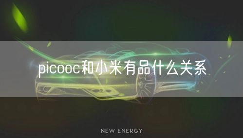 picooc和小米有品什么关系 picooc和小米有品什么关系