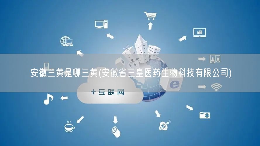 安徽三黄是哪三黄(安徽省三皇医药生物科技有限公司)