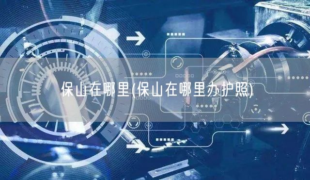 保山在哪里(保山在哪里办护照)