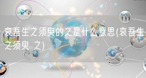 哀吾生之须臾的之是什么意思(哀吾生之须臾 之)