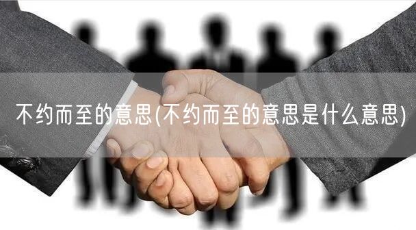 不约而至的意思(不约而至的意思是什么意思)
