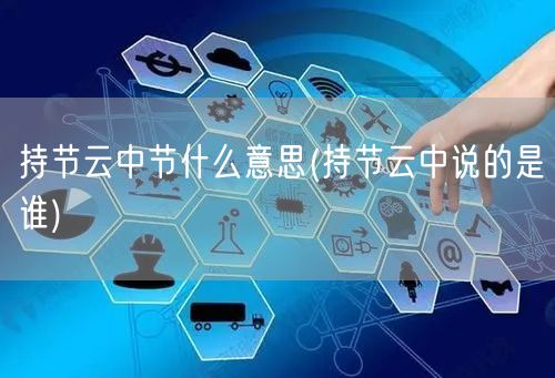 持节云中节什么意思(持节云中说的是谁)
