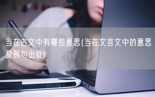 当在古文中有哪些意思(当在文言文中的意思及例句出处)