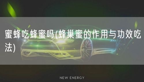 蜜蜂吃蜂蜜吗(蜂巢蜜的作用与功效吃法)