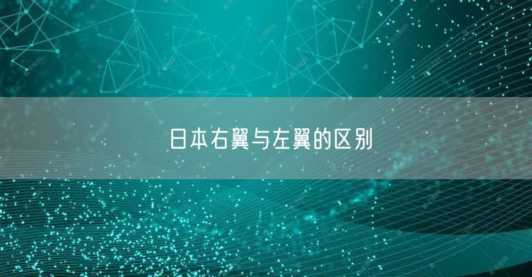 日本右翼与左翼的区别