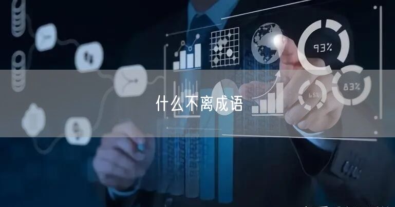什么不离成语